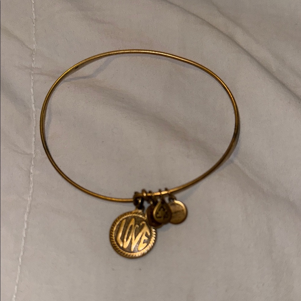 Alex and Ani Gold Charm Bracelet